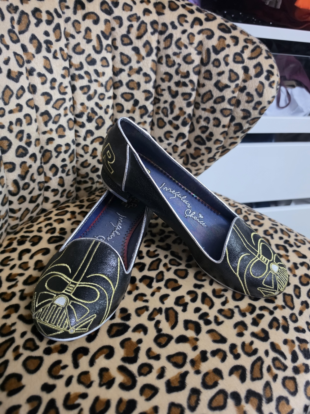 Disney Parks Star Wars Irregular Choice Darth Vader Women's Flats Shoes 10 - Picture 5 of 7